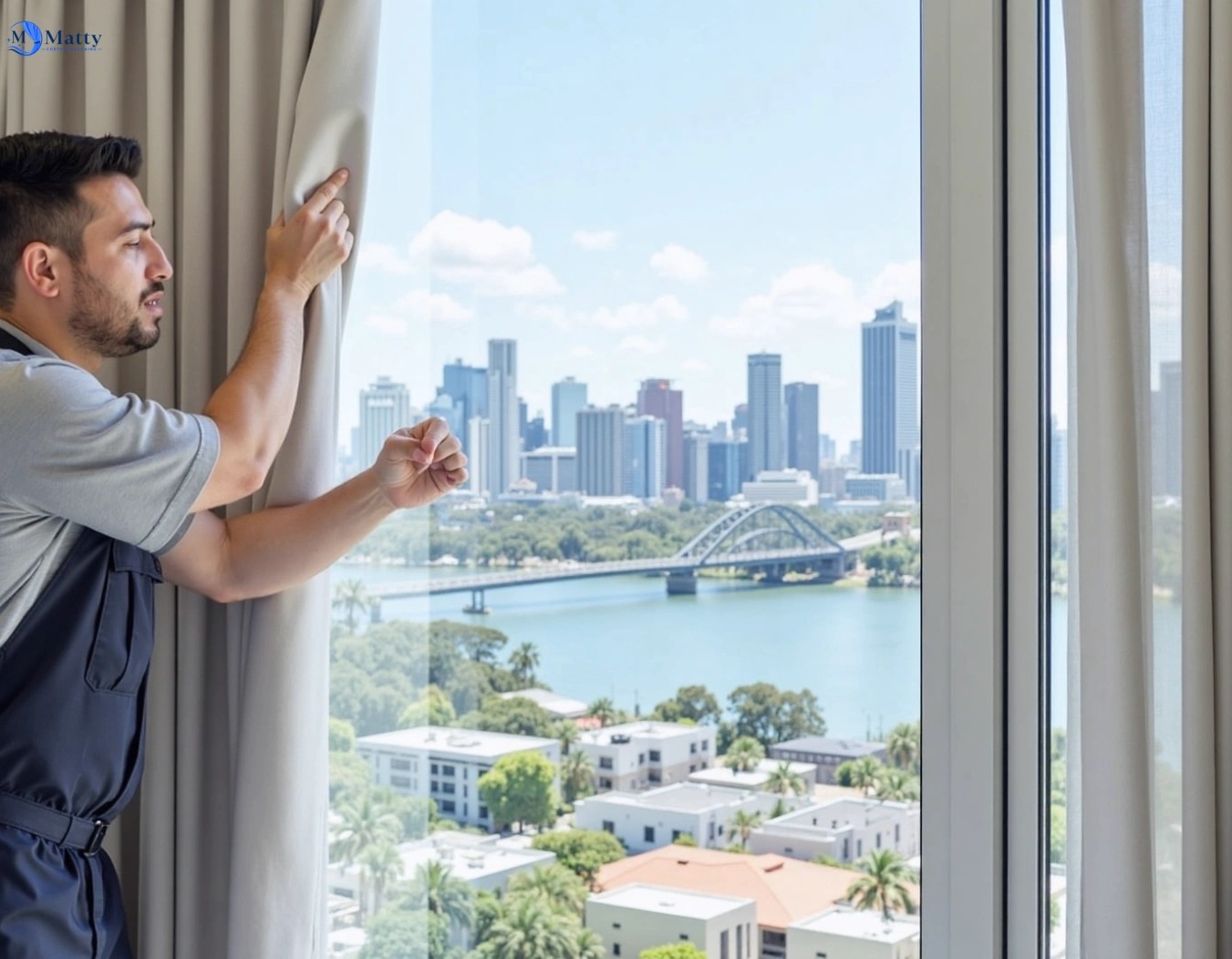 Professional curtain steam cleaning service mount-egerton-vic QLD by Matty Curtain Cleaning